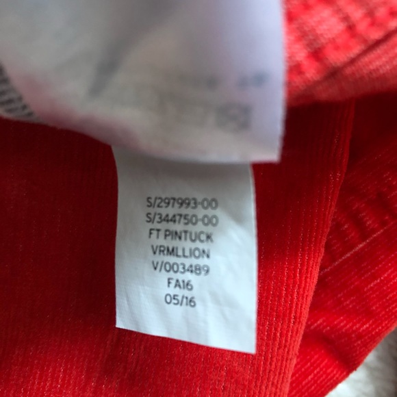 Gap Girls Red Corduroy Pintuck Dress Long Sleeve - Picture 5 of 8